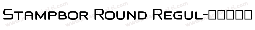 Stampbor Round Regul字体转换